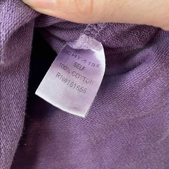 Sew In Love Purple Tye Dye Mint Hooded Short Sleeve Hooded Top Womens Size 1X - Picture 5 of 9